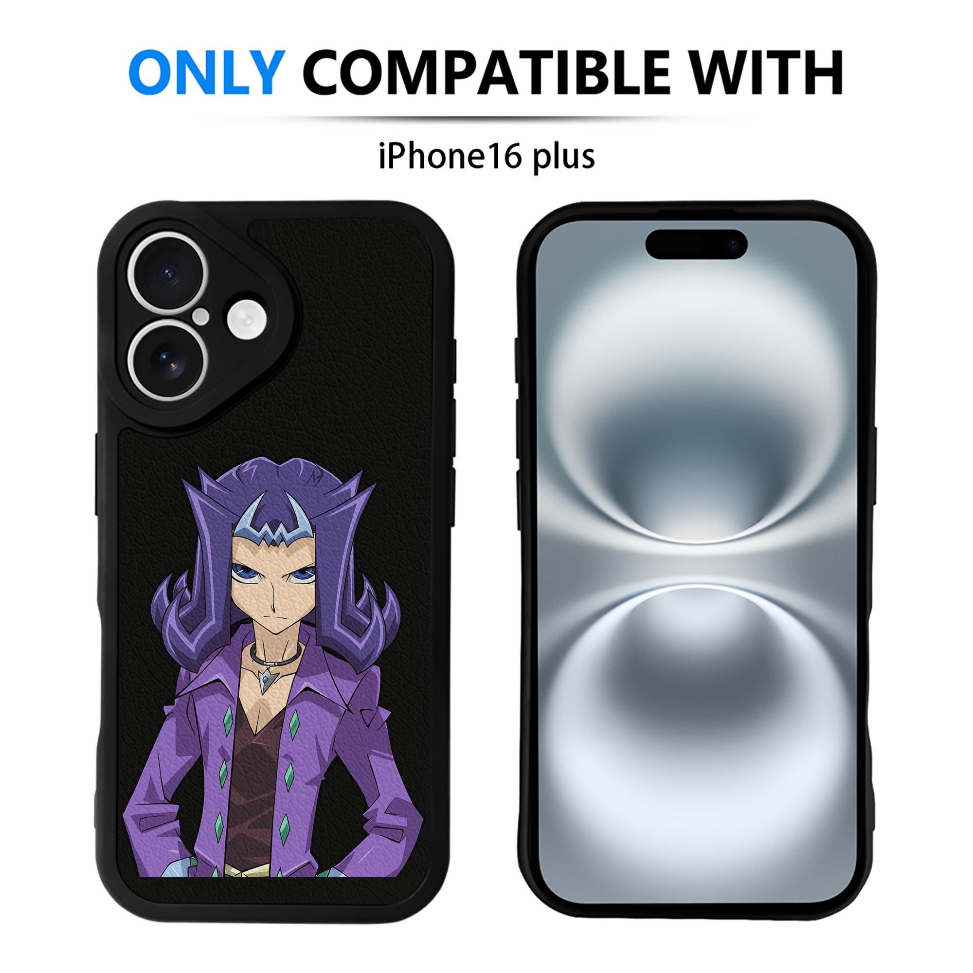 遊☆戯☆王 Yu-Gi-Oh! 【iPhone 16シリーズ対応】シリコンスマホケース（レザー調） 材質：シリコン